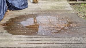 pooling water on deck
